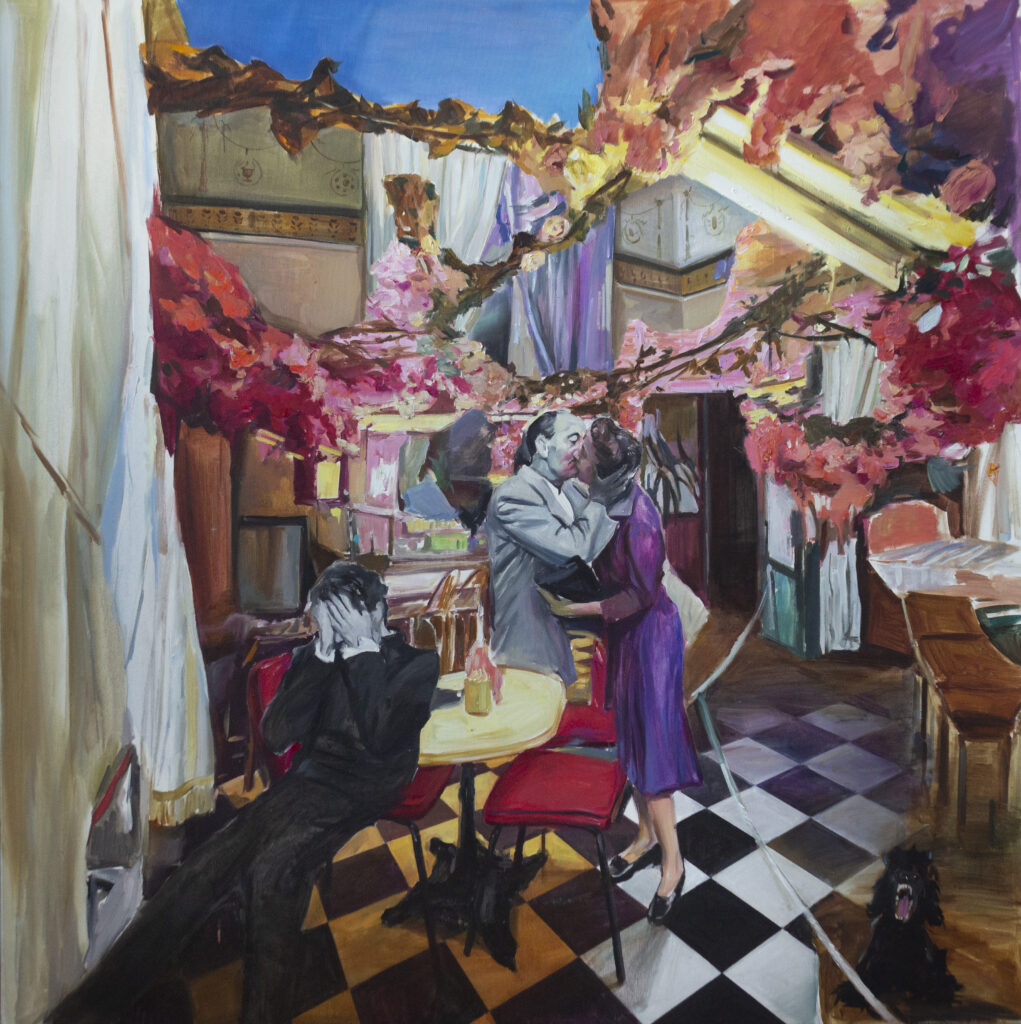 Flowers don't bring spring II, Oil on Canvas, 146 x 145 cm, 2025