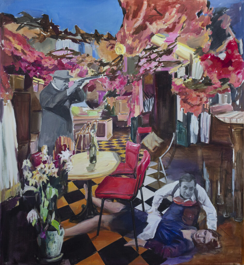 Flowers don't bring spring III, Oil on Canvas, 146 x 135 cm, 2025