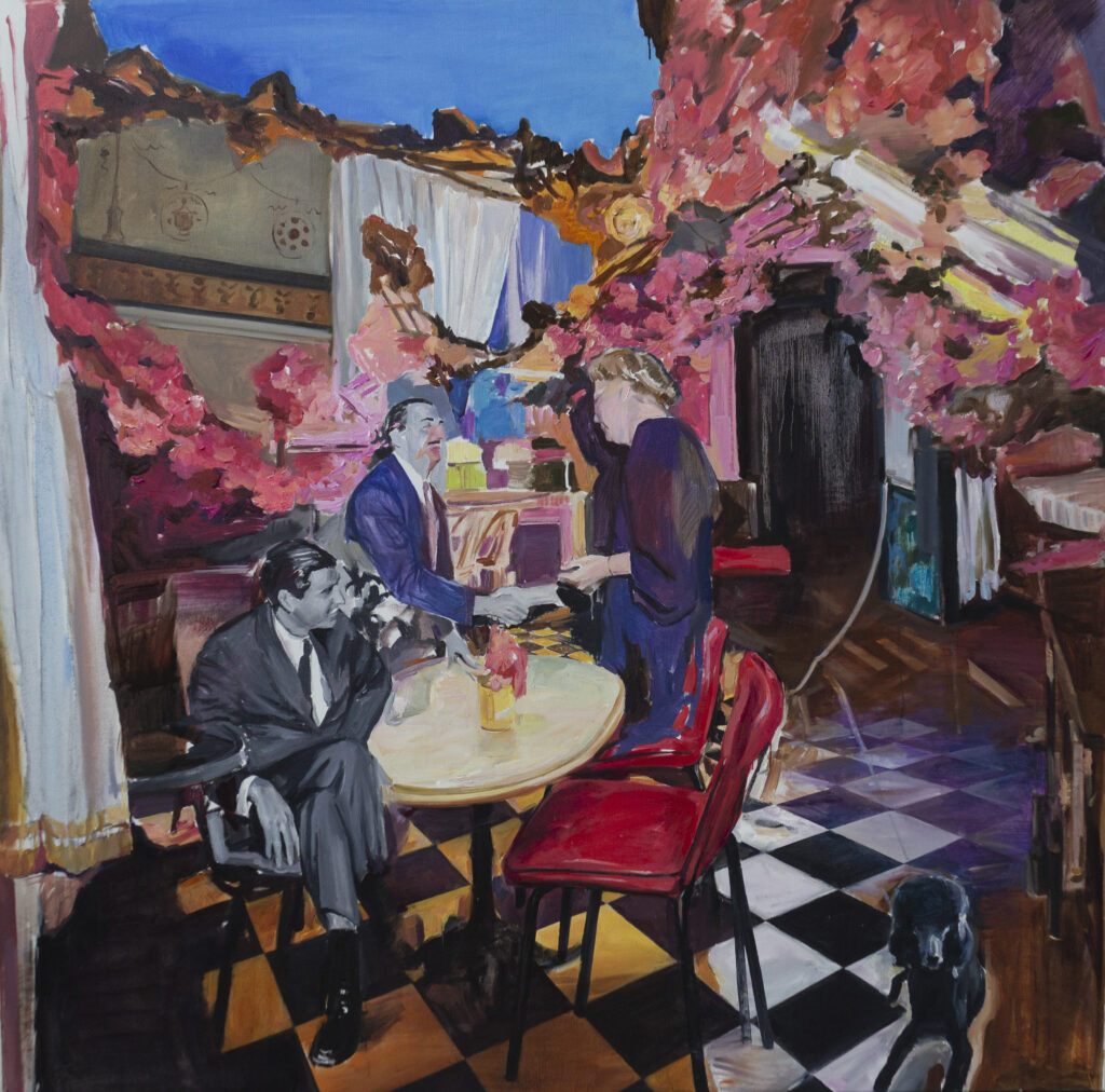 Flowers don't bring spring, Oil on Canvas, 146 x 150 cm, 2025