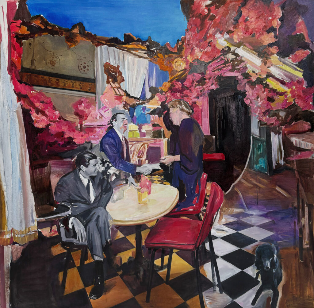 Flowers don't bring spring, Oil on Canvas, 146 x 150 cm, 2025