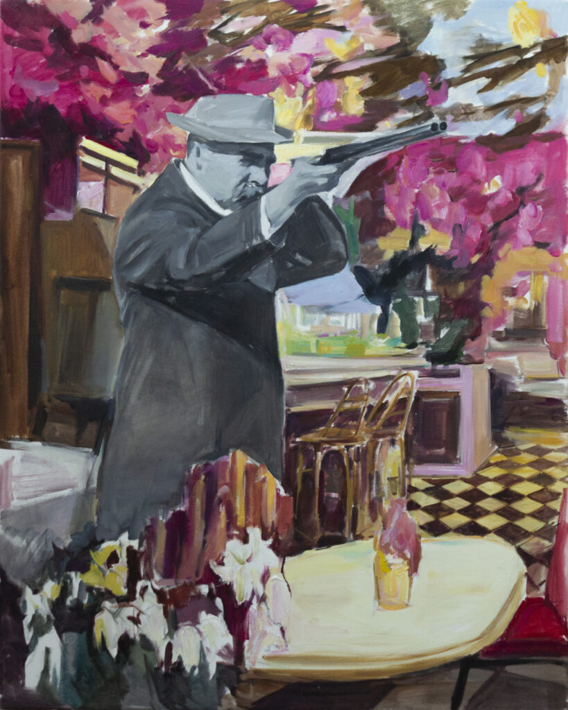 Shooter, Oil on Canvas, 100x 80 cm, 2025