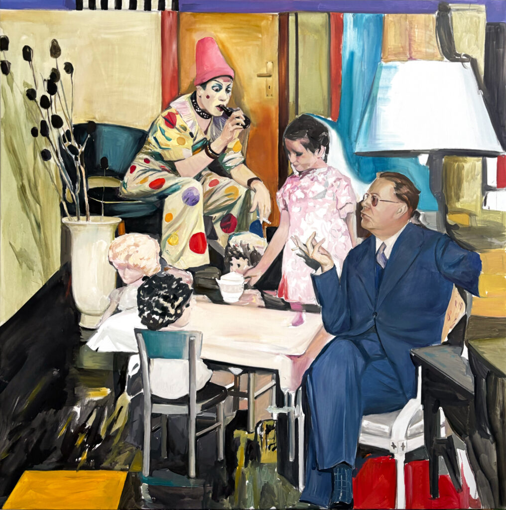 Tea Time, Oil On Canvas, 150 × 150 cm, 2026