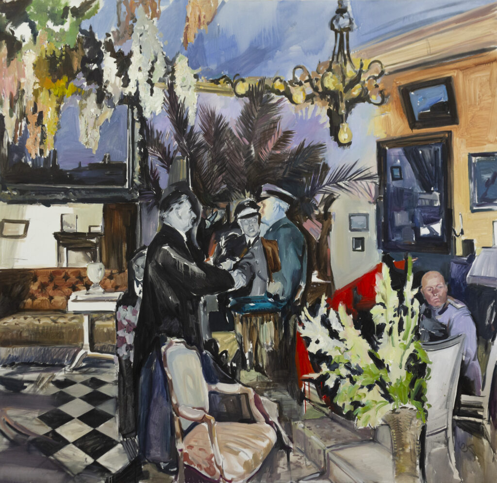 Treaty?, Oil on Canvas, 180 x 185 cm, 2024