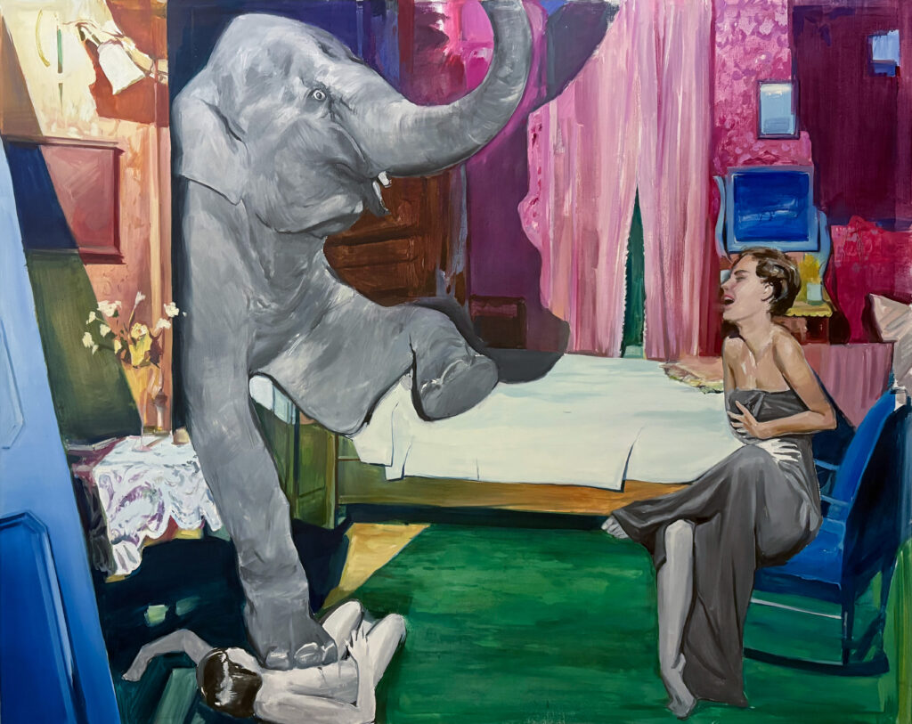 Elephant in the room III, Oil on Canvas, 120 x 150, 2026